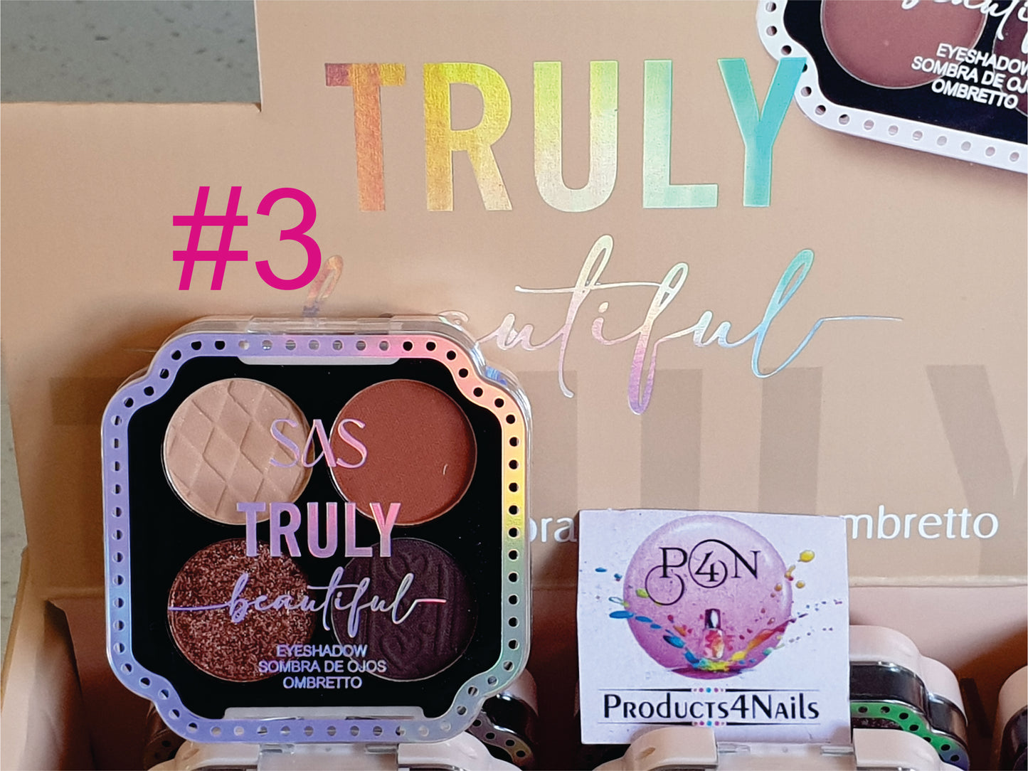 SAS Truly Beautiful Eyeshadow Colour Palette 4pcs