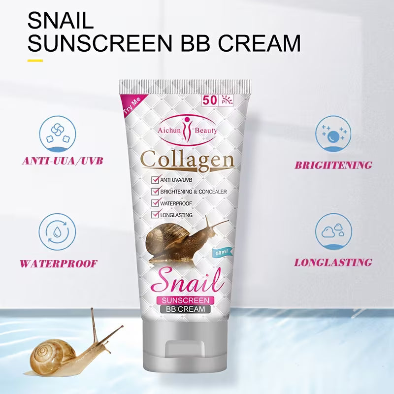 Collagen Snail SUNSCREEN BB CREAM Pei Mei - SPF 50 - PM6915-AC-50ml
