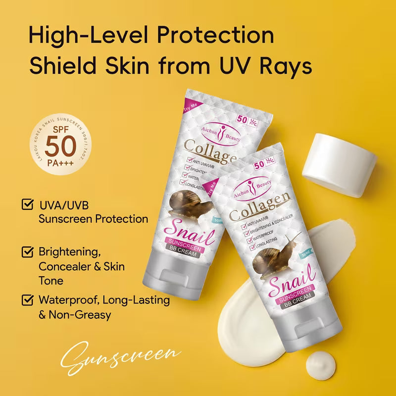 Collagen Snail SUNSCREEN BB CREAM Pei Mei - SPF 50 - PM6915-AC-50ml