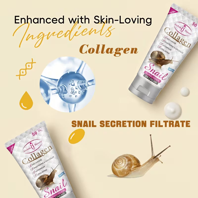 Collagen Snail SUNSCREEN BB CREAM Pei Mei - SPF 50 - PM6915-AC-50ml