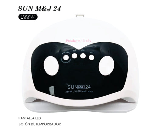 SUN M&J 24 Professional Gel Polish LED Nail Dryer Lamp - 288W