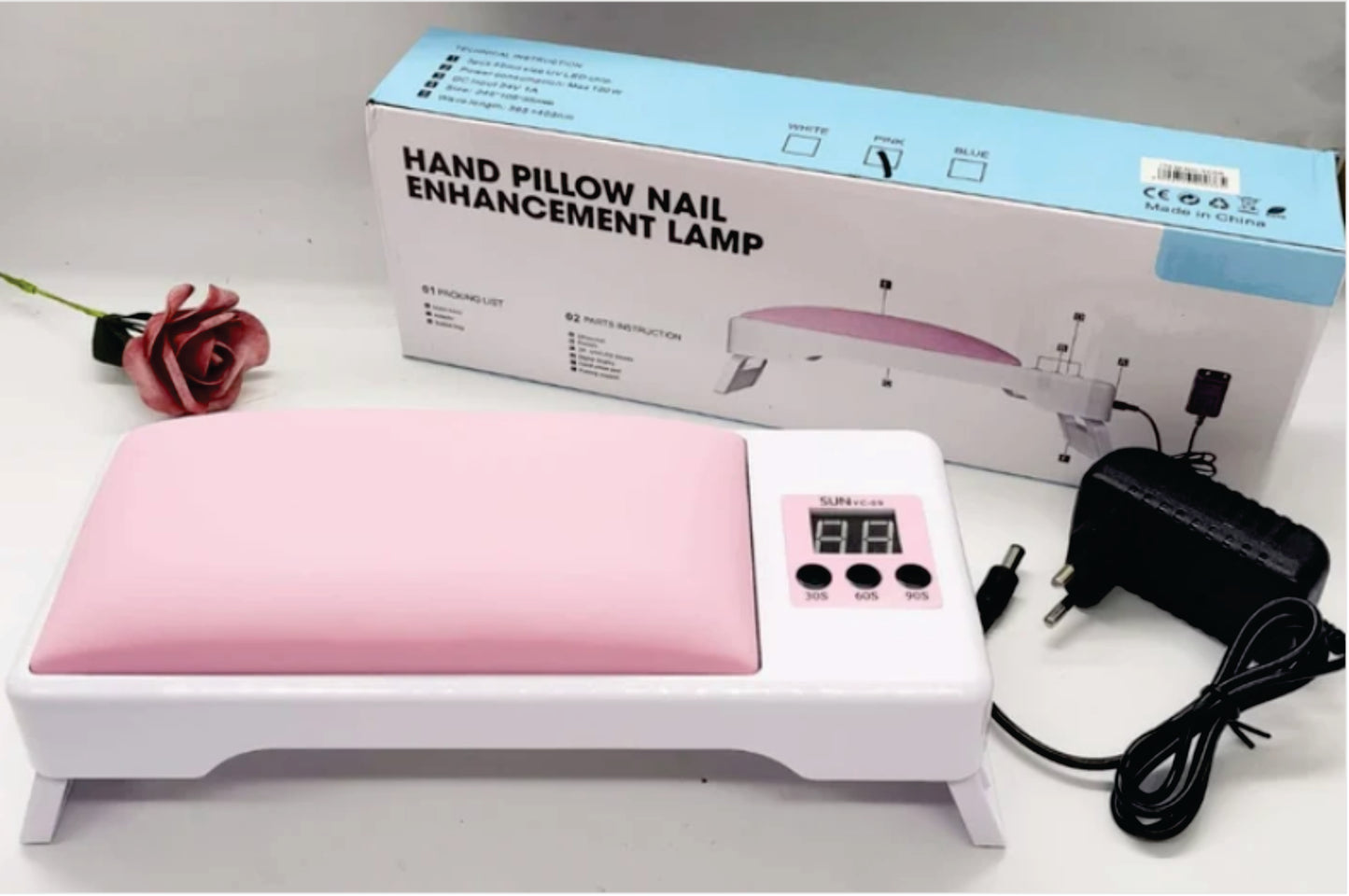 Hand Pillow Nail Enhancement Lamp - All-in-One