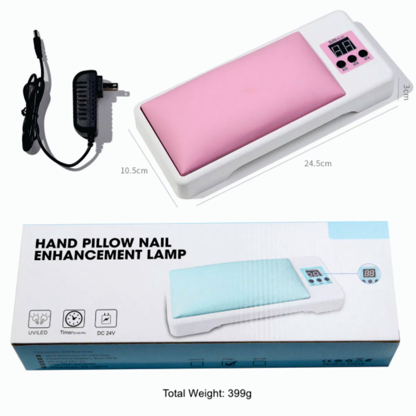 Hand Pillow Nail Enhancement Lamp - All-in-One
