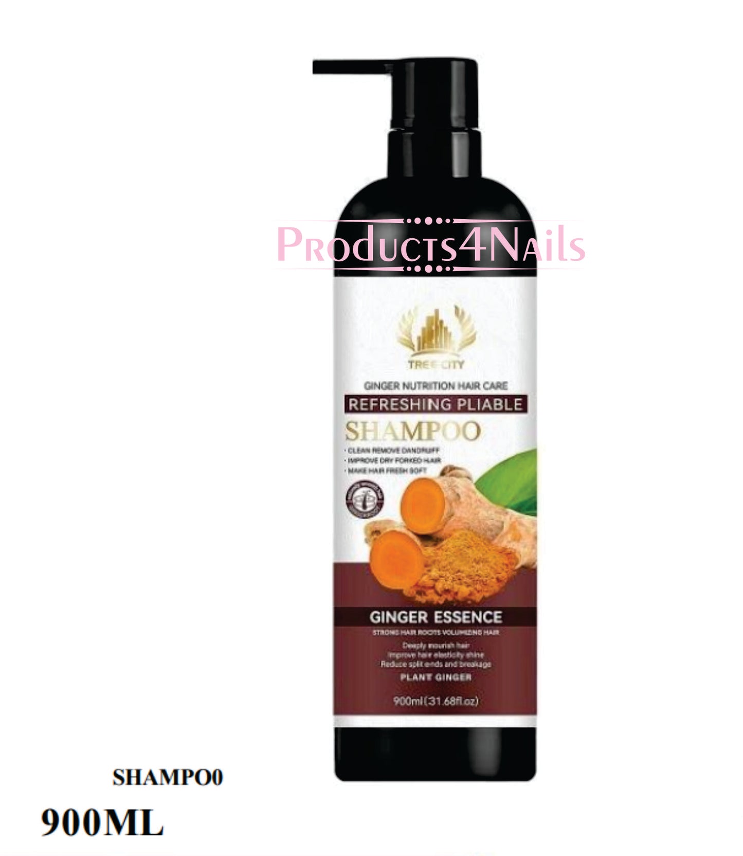 Hair Shampoo Ginger Essence Tree City 900ml