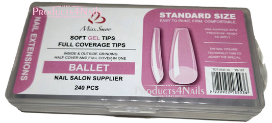 Soft Gel Tips Full Coverage Tips - BALLET 240pcs