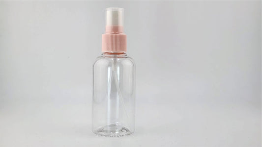 Spray Bottle 75ml (Clear with Light Pink Cap)