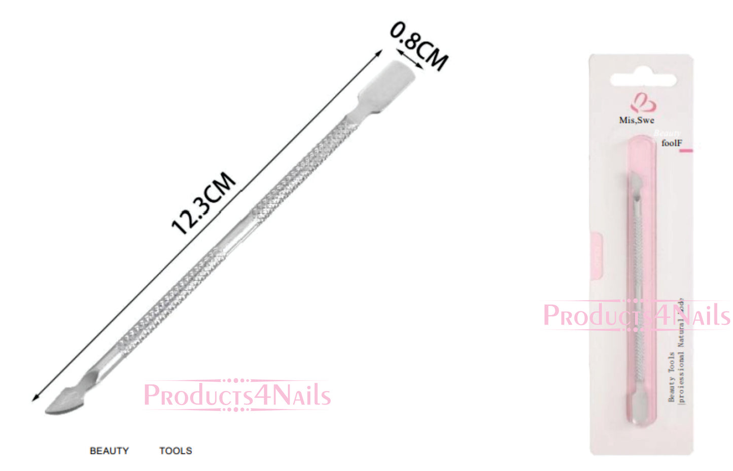 Stainless Steel Cuticle Pusher