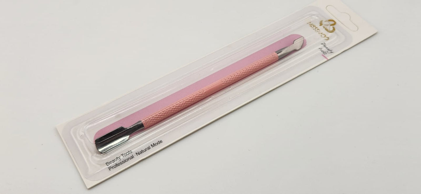Double Sided Stainless Steel Cuticle Pusher&nbsp; - Pink - Miss Smoo (ZZ1126-7)&nbsp;Dead Skin Remover, Polishing And Removing Nail Beauty Art And Nail Tools