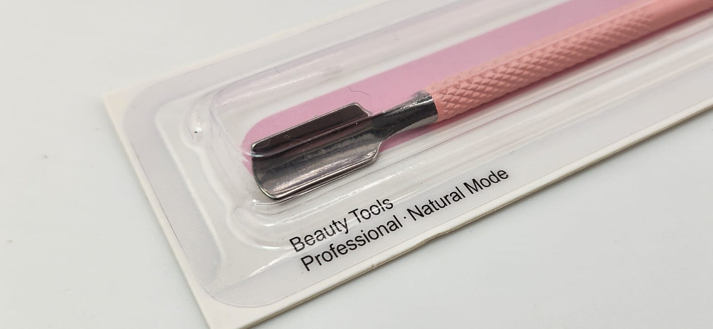 Double Sided Stainless Steel Cuticle Pusher&nbsp; - Pink - Miss Smoo (ZZ1126-7)&nbsp;Dead Skin Remover, Polishing And Removing Nail Beauty Art And Nail Tools