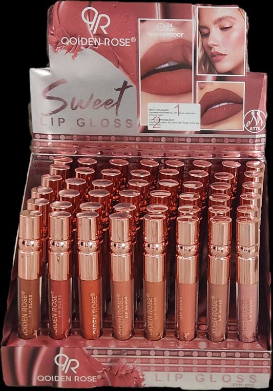Sweet Lip Gloss Matte Waterproof QOIDEN ROSE