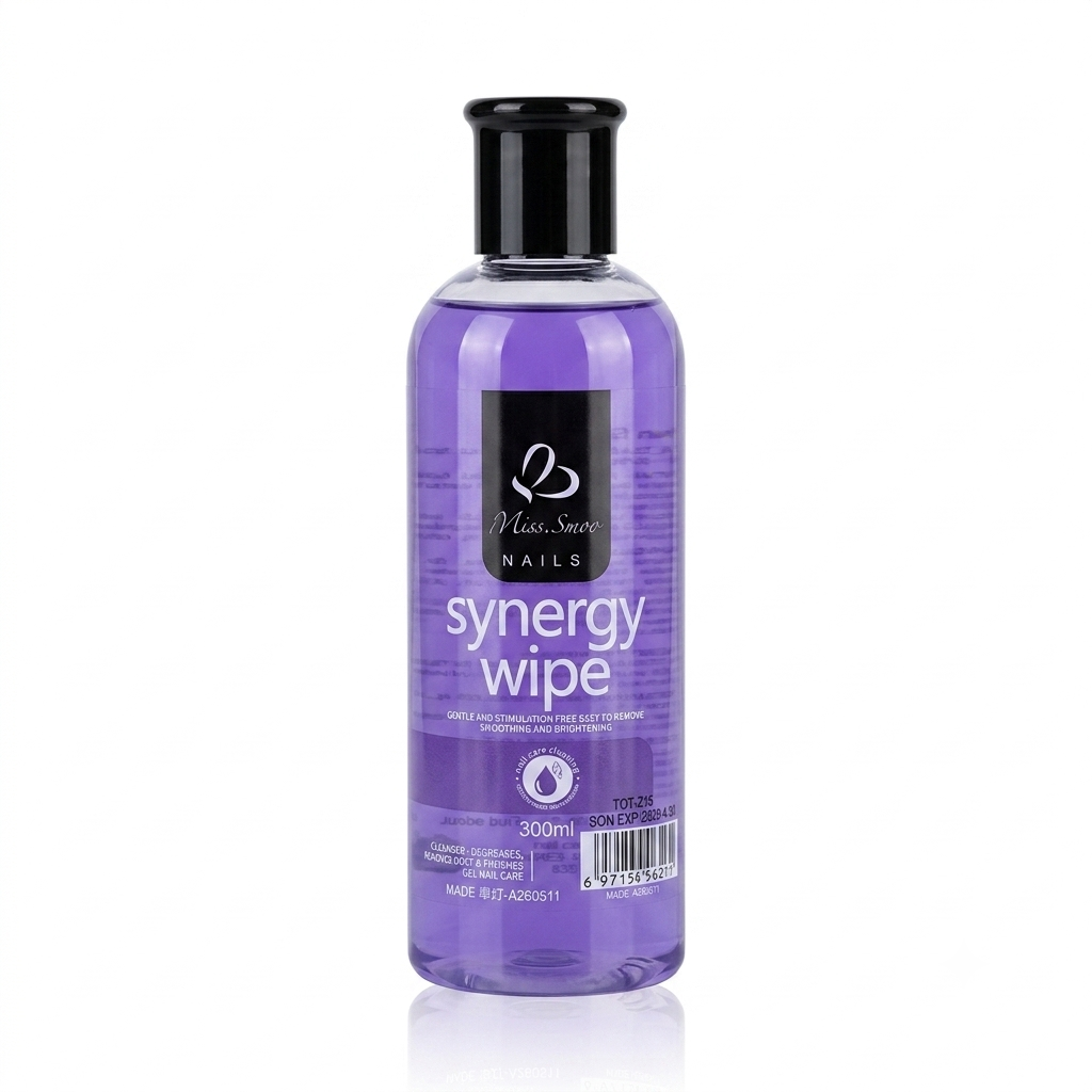 Miss Smoo Synergy Wipe 300ml - Nail Cleaner Decreases, Remove Dust & Finishes Gel Care