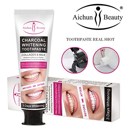 Charcoal Whitening Toothpaste - Aichun Beauty