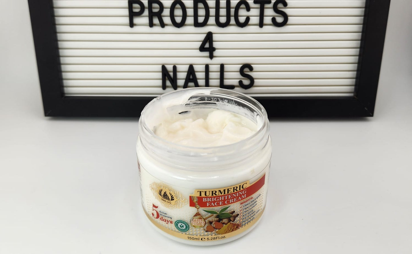 Turmeric Brightening Face Cream 150ml - Tree City - 5 Days Active Whitening
