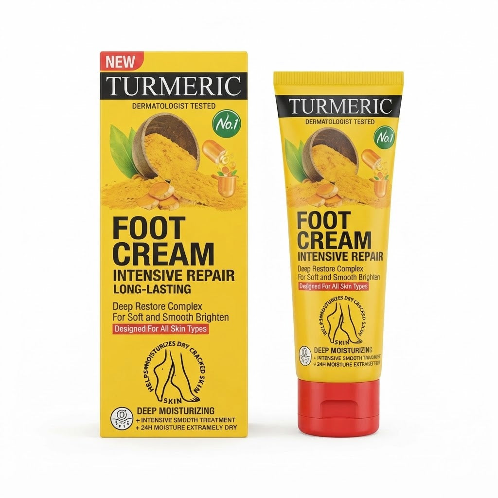 Wokali Turmeric Foot Cream – Intensive Repair, 120ml