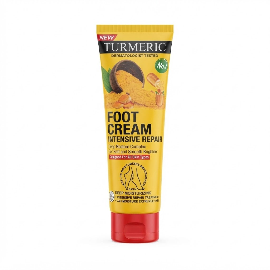 Wokali Turmeric Foot Cream – Intensive Repair, 120ml