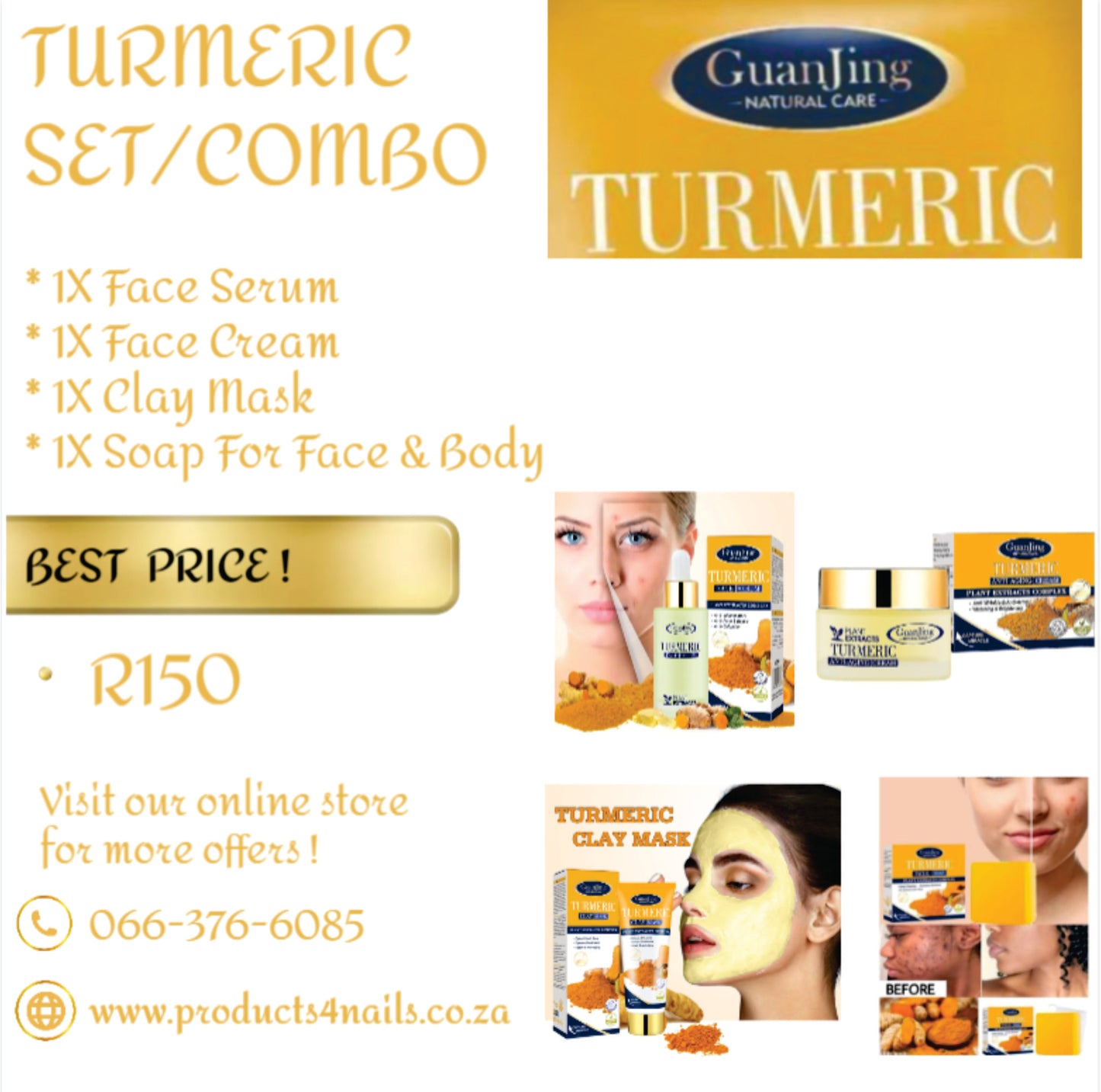 Turmeric Beauty Care Set 4pcs Special