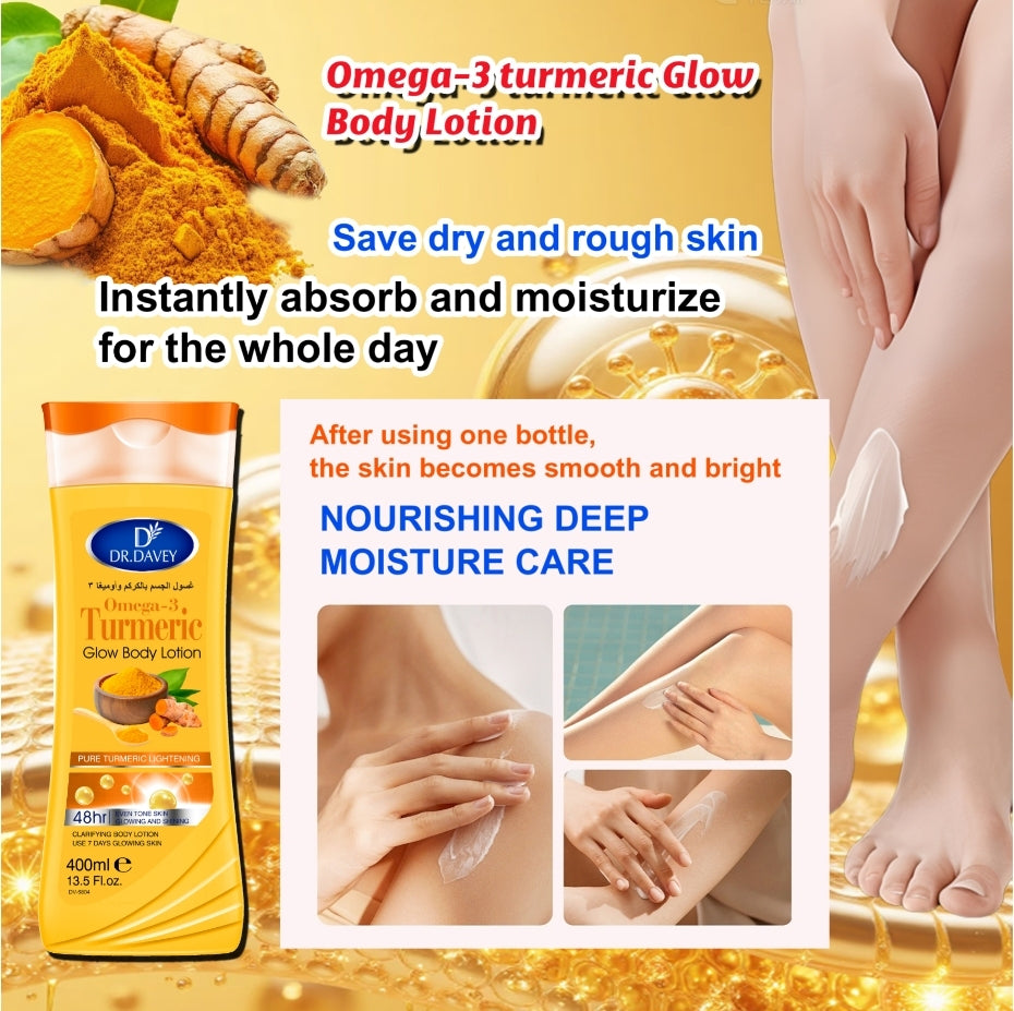DR Davey Omega-3 Turmeric Glow Body Lotion – 400ml
