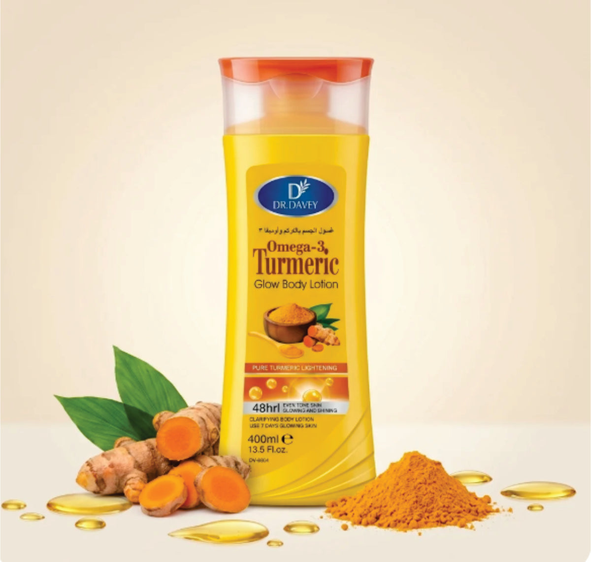 DR Davey Omega-3 Turmeric Glow Body Lotion – 400ml