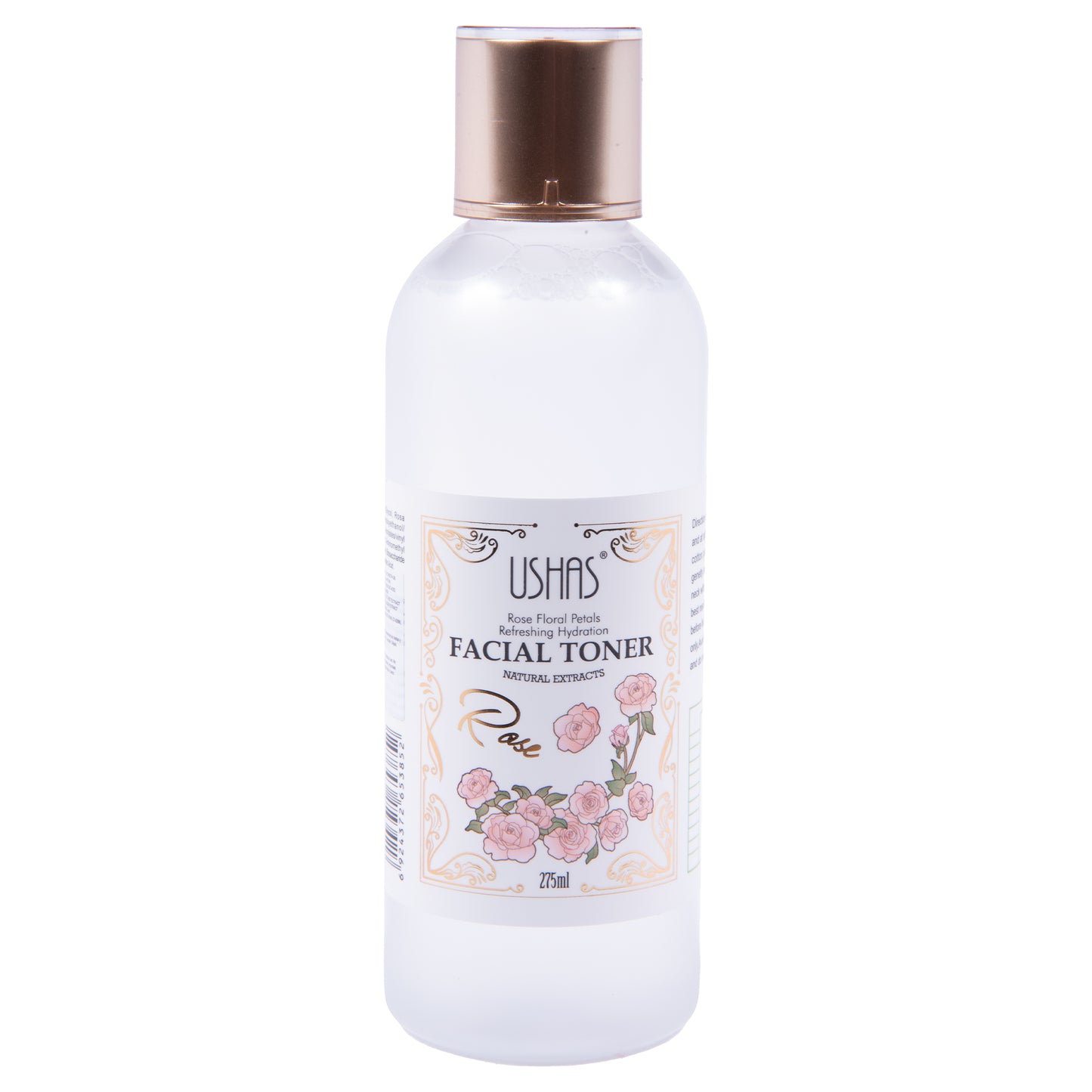 USHAS FACIAL TONER NATURAL ROSE FLORAL 275ML