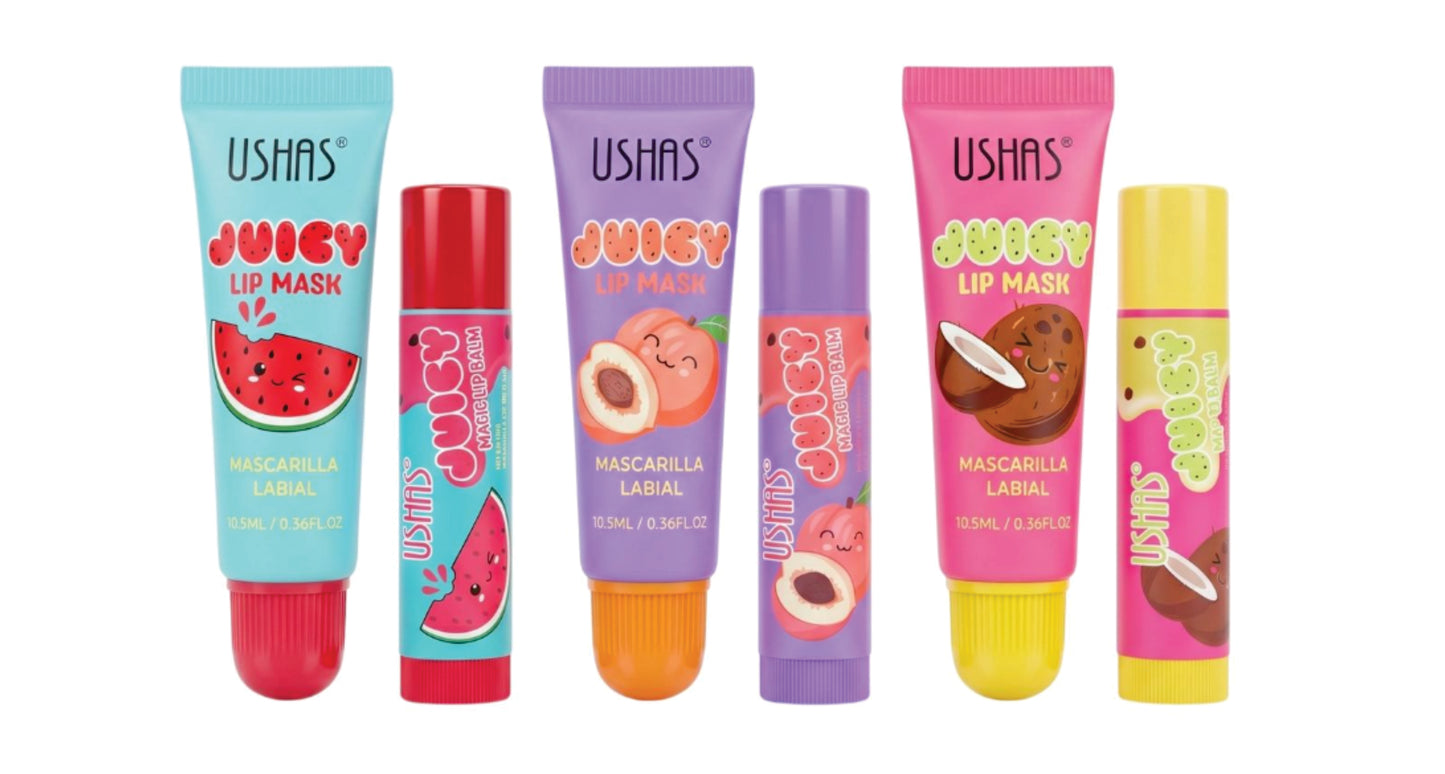 Ushas Juicy Lip Masks & Magic Lip Balm Moisturizing