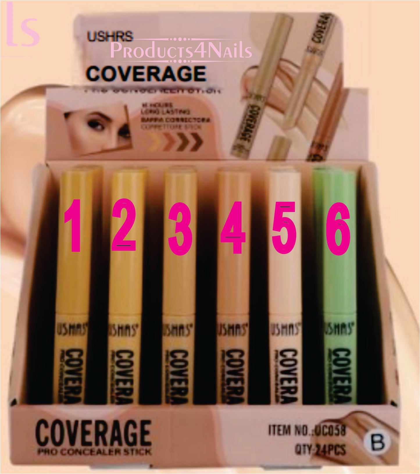 USHAS Coverage Pro Concealer Stick