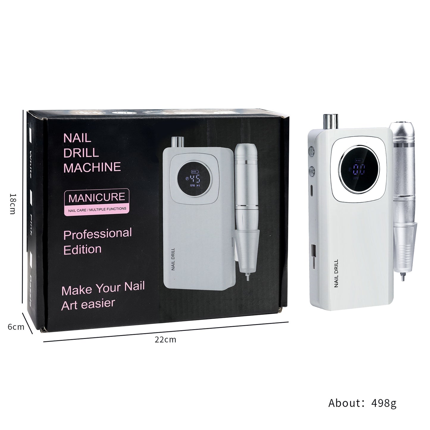 Nail Drill Machine Professional Edition 45000RPM - TOT-V4