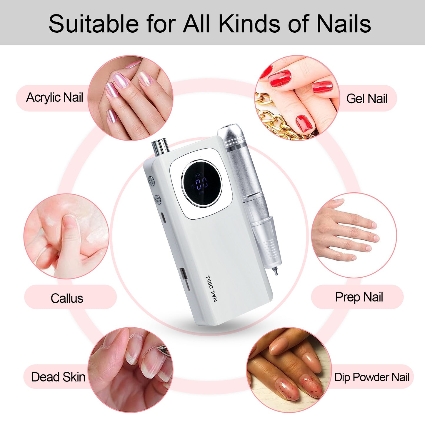 Nail Drill Machine Professional Edition 45000RPM - TOT-V4
