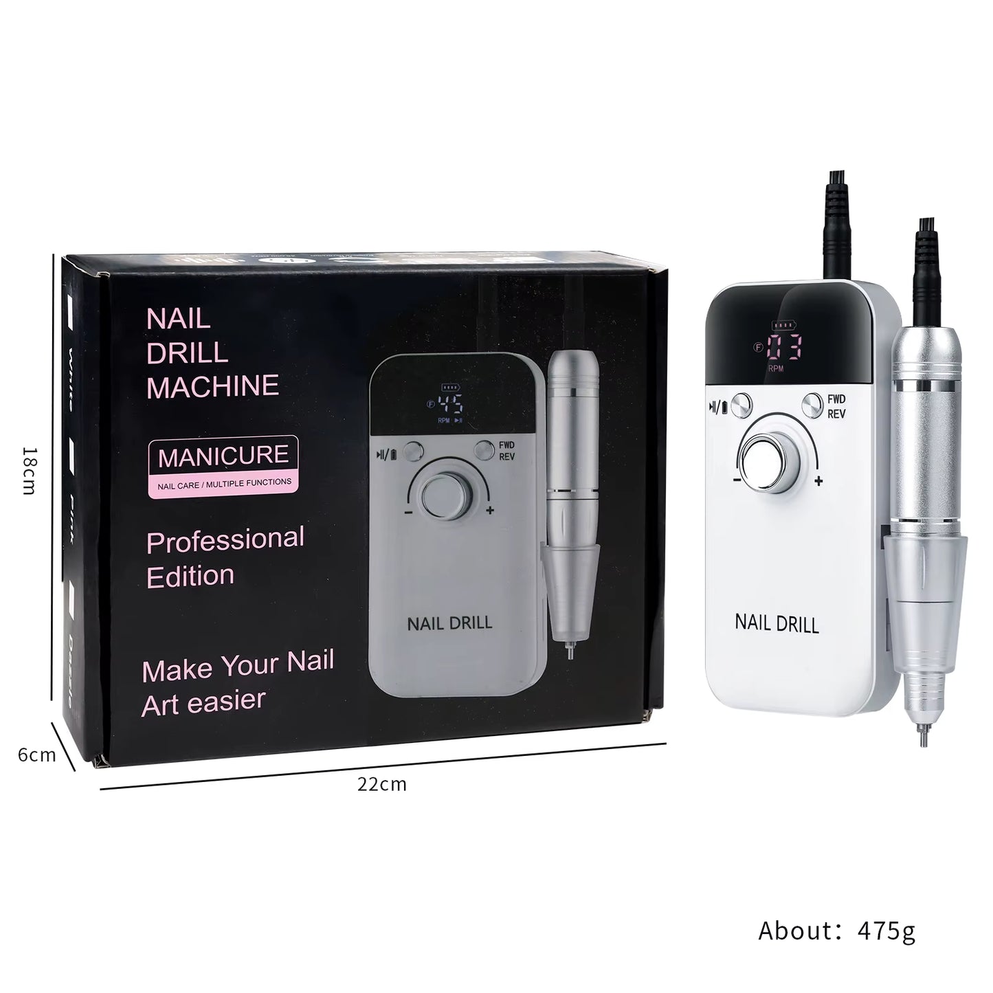 Nail Drill Machine Professional Edition 45000RPM - TOT-V6