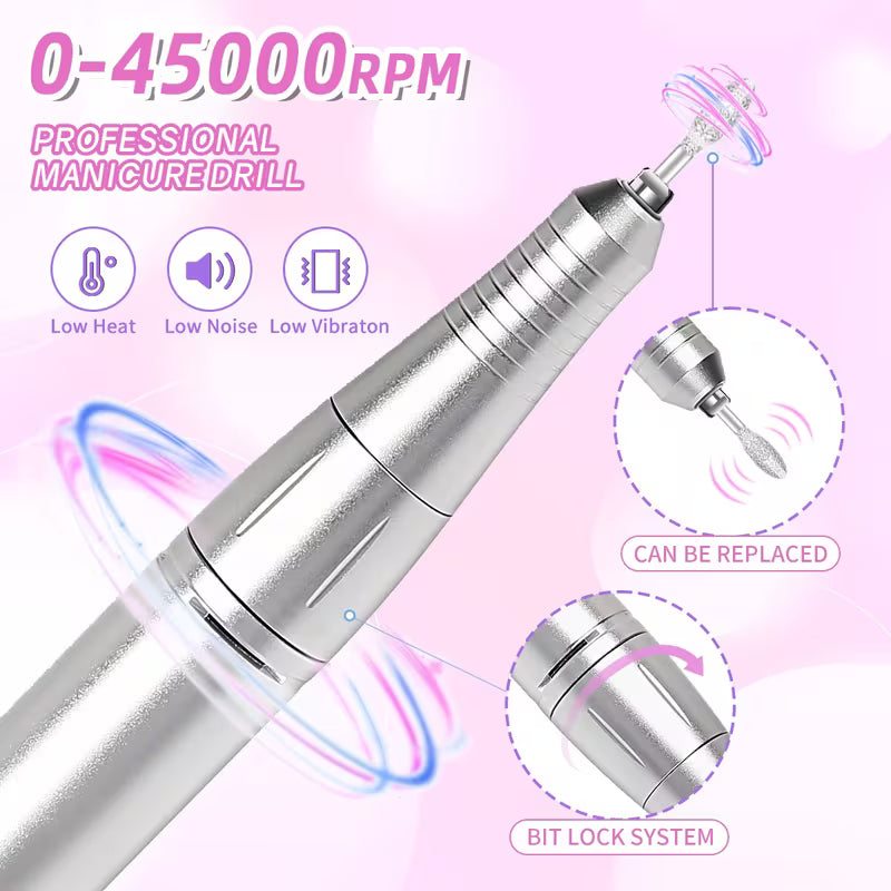 Nail Drill Machine Professional Edition 45000RPM - TOT-V6