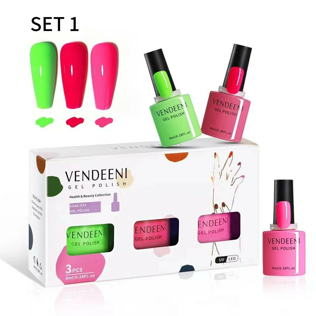 VENDEENI 3pcs/ Set 7.5ml Gel Polish Set 1