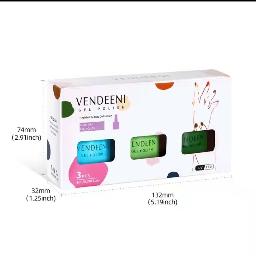 VENDEENI 3pcs/ Set 7.5ml Gel Polish Set 4