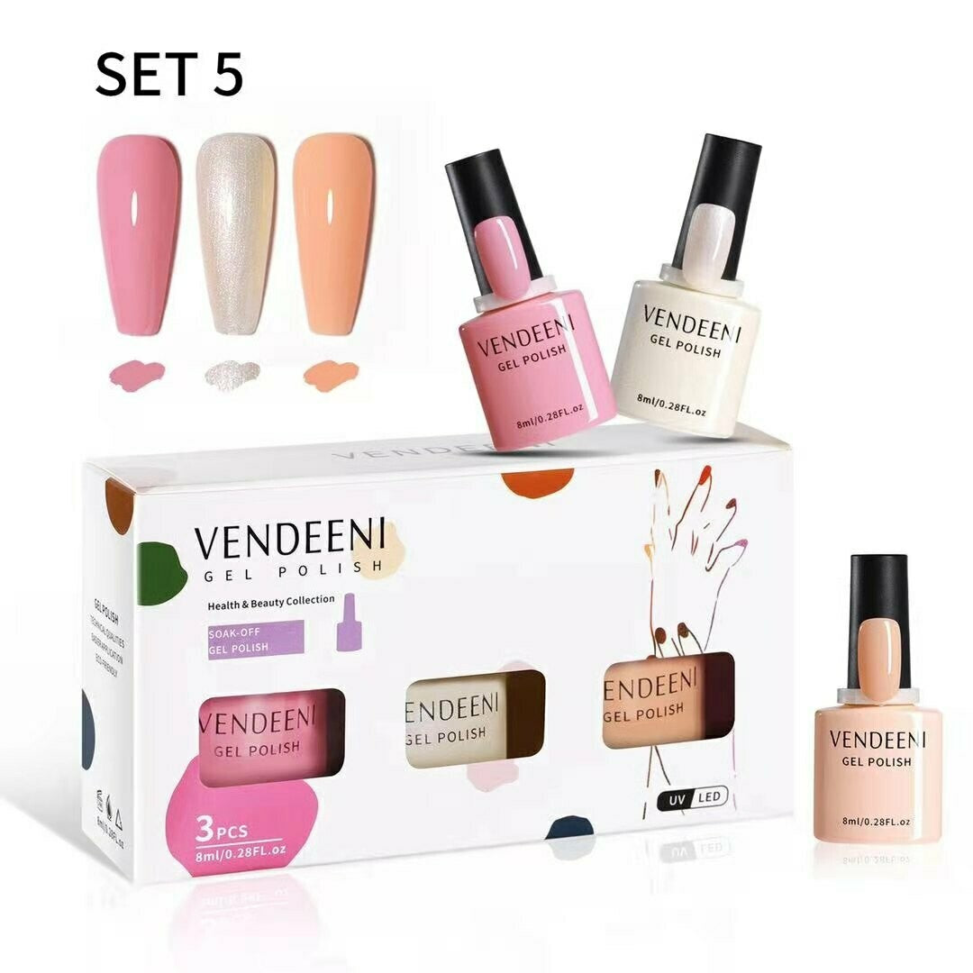 VENDEENI 3pcs/ Set 7.5ml Gel Polish Set 5