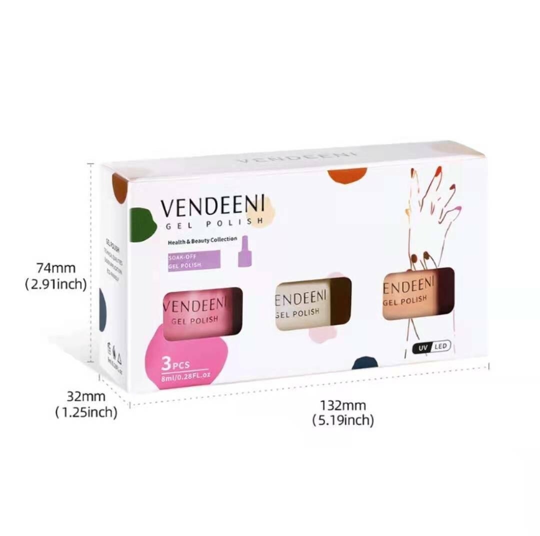 VENDEENI 3pcs/ Set 7.5ml Gel Polish Set 5