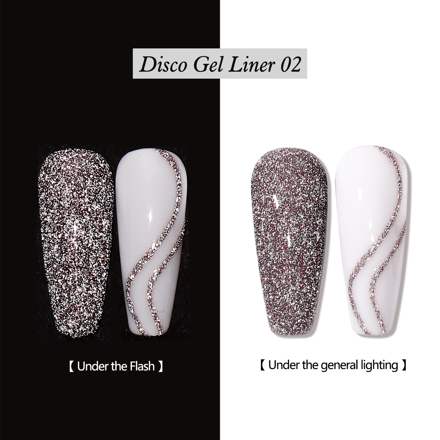 Vendeeni Disco Reflective Glitter Liner Gel 10ml