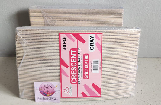 Wooden Rhombus Nail File 100/180 - 1mm & 180/240 - Miss Smoo