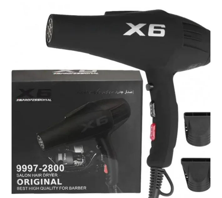 Hair Dryer - X6 Professional 9997-2800 High Quality (ORIGINAL)