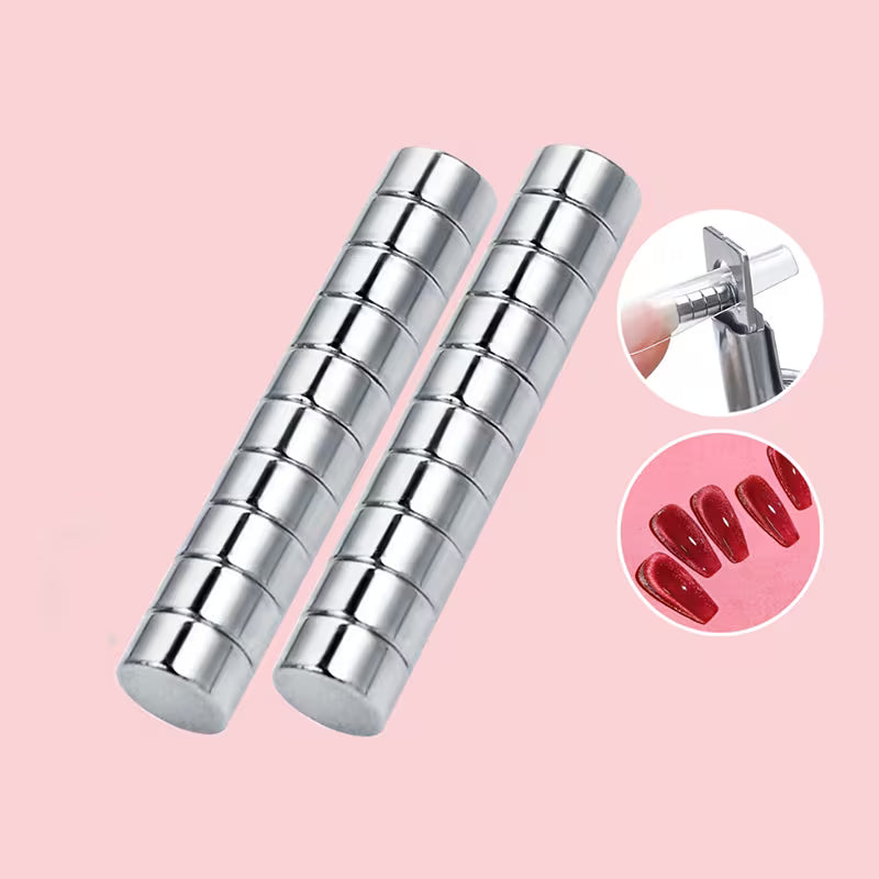 Round Magnet 12pcs can be used with nail clip - 1524-137