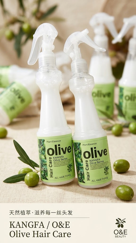 KANGFA Olive Essence Hair Care – Plant Essence for All Hair Types, 275ml
