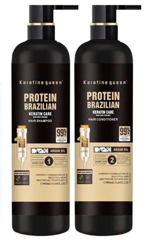 Heniways Protein Brazilian Sulfate free Shampoo & Conditioner set - 900ml COMBO