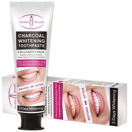 Charcoal Whitening Toothpaste - Aichun Beauty