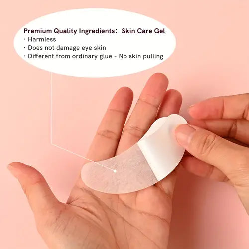 Eyelash Extension Under Eye Gel Pads Patches Vegan, No Skin Damage, No Skin Tearing