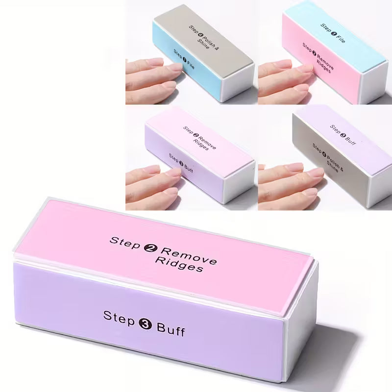 Nail 4-Way Buffer Nail Buffering Files Nail Art Polishing Block