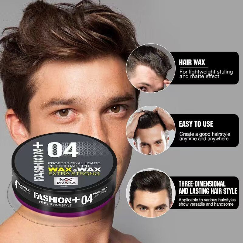 Fashion+ 04 Hair Styling Gel Wax 150ml - Extra Strong MVAKA