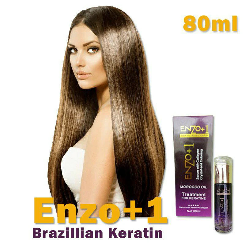 Enzo+1 Brazilian Keratin Hair Serum with Collagen Crystals 80ml