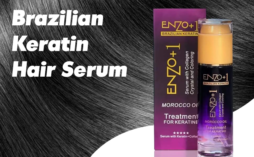 Enzo+1 Brazilian Keratin Hair Serum with Collagen Crystals 80ml - HS030-8