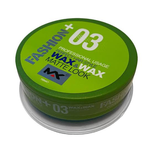 Fashion+ 03 Hair Styling Gel Wax 150ml - Matte Look - MVAKA