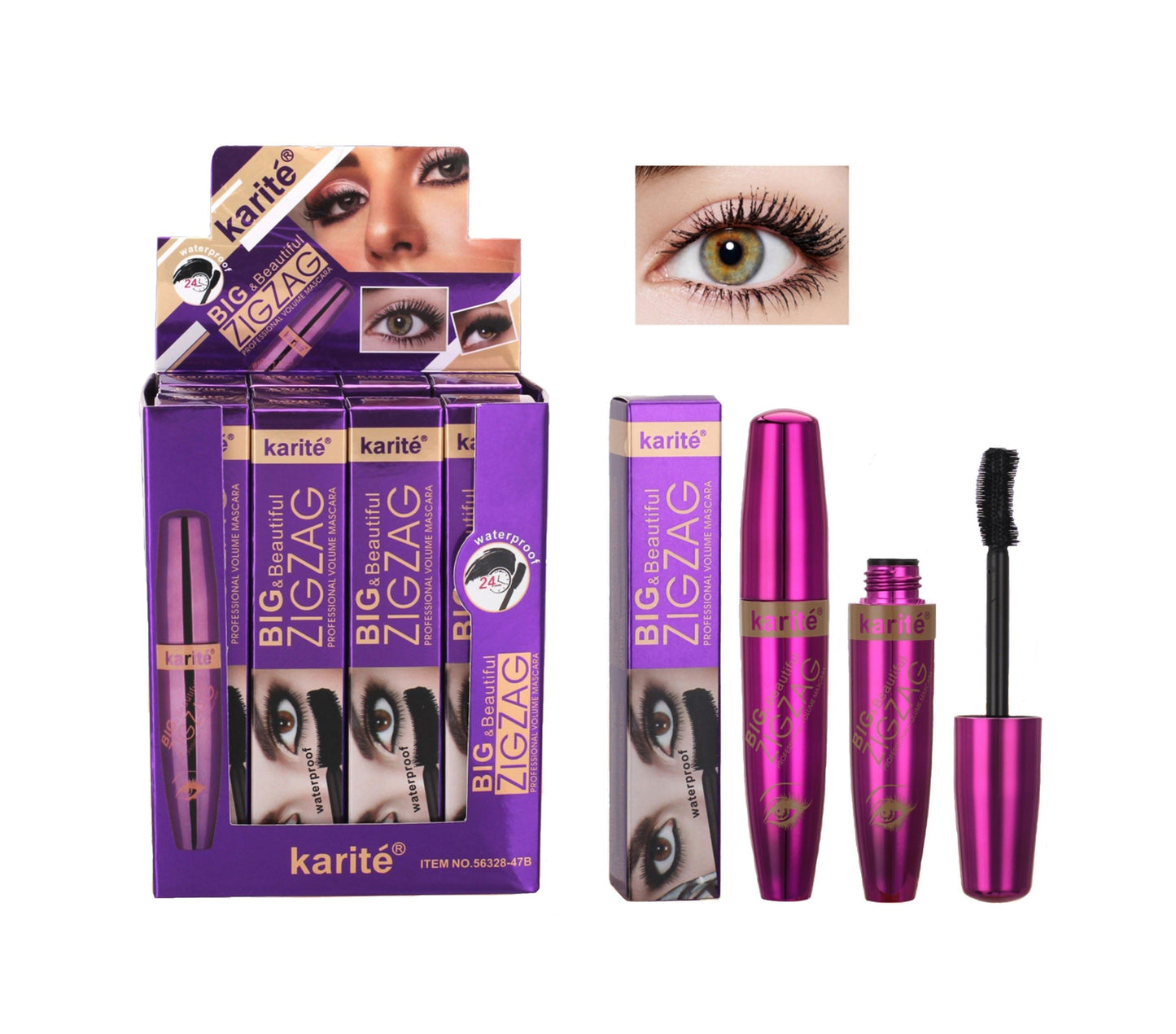 Karite Big & Beautiful Zigzag Professional Volume Mascara Waterproof