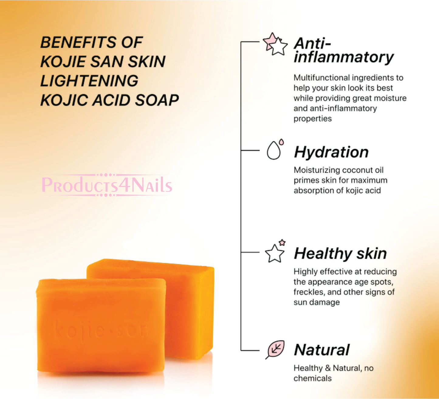 Kojic Acid Skin Lightening Soap 120g