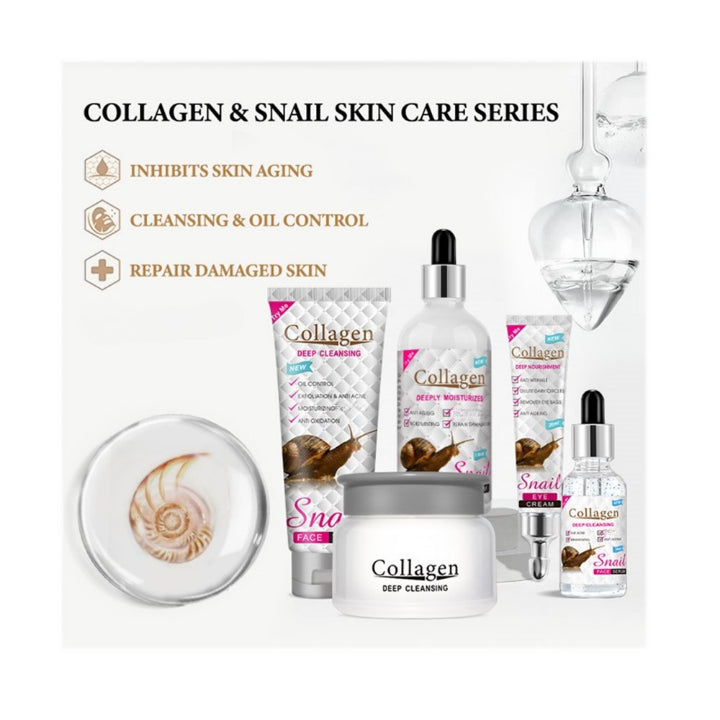 Snail Collagen Skin Care Set (5-Piece)-PM6918-AC