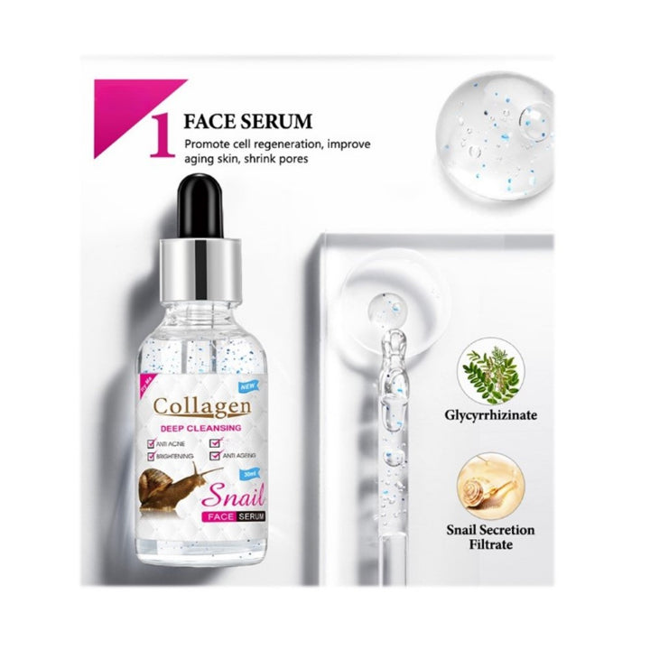 Snail Collagen Skin Care Set (5-Piece)-PM6918-AC